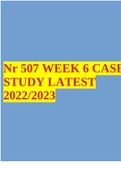 Nr 507 WEEK 6 CASESTUDY LATEST 2022/2023