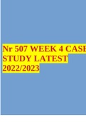 Nr 507 WEEK 4 CASESTUDY LATEST 2022/2023
