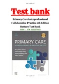 Primary Care Interprofessional Collaborative Practice 6th Edition Buttaro Test Bank 