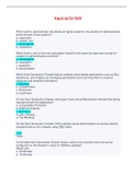 PALO ALTO TESTS AND EXAMS PACKAGE