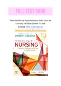 Public Health Nursing Population-Centered Health Care in the Community 10th Edition Stanhope Test Bank with Question and Answers, From Chapter 1 to 46 and rationale