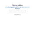 Samenvatting Handboek Ontwikkelingspsychopathologie bij kinderen en jeugdigen&comma; Jakop Rigter