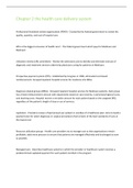 Chapter 2 the health care delivery system