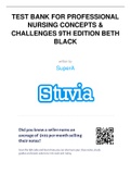 TEST BANK FOR PROFESSIONAL NURSING CONCEPTS & CHALLENGES 9TH EDITION BETH BLACK&period;pdf