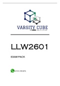 LLW2601 EXAM PACK 2022