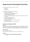Google Associate Cloud Engineer Exam Notes