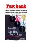 Guyton and Hall Textbook of Medical Physiology 14th Edition Hall Test Bank ALL 85 CHAPTERS &vert;COMPLETE GUIDE A&plus;