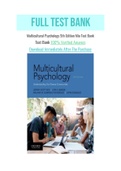 Multicultural Psychology 5th Edition Mio Test Bank with Question and Answers, From Chapter 1 to 10 