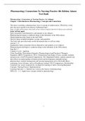 Complete Test Bank Pharmacology Connections To Nursing Practice 4th Edition Adams Questions & Answers with rationales &lpar;Chapter 1-75&rpar;