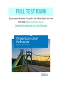 Organizational Behavior Version 2 0 2nd Edition Bauer Test Bank with Question and Answers, From Chapter 1 to 15