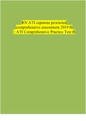 RN ATI capstone proctored comprehensive assessment 2019 B &vert; ATI Comprehensive Practice Test B &vert; Verified
