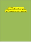 RN ATI capstone proctored comprehensive assessment 2019 B &vert; ATI Comprehensive Practice Test B &vert; Verified