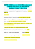 SERE 100&period;2 Level A SERE Education and Training in Support of the Code of Conduct &lpar;Military--Pre Test&rpar;