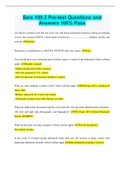 Sere 100&period;2 Pre-test Questions and Answers 100&percnt; Pass