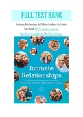 Intimate Relationships 3rd Edition Bradbury Test Bank with Question and Answers, From Chapter 1 to 15  