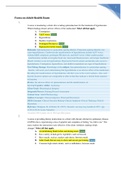 NURS 318 Focus on Adult Health Exam &comma; child health exam &comma; mental health exam & Maternity exam Graded A