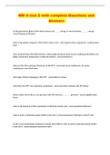 MM A test 2 with complete Questions and Answers 