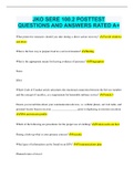 JKO SERE 100&period;2 POSTTEST QUESTIONS AND ANSWERS RATED A&plus;