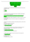 HESI RN EXIT Exam &lpar; Questions and Answers 100&percnt; Correct&rpar; 2022-2023&period;