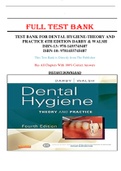Test Bank for Dental Hygiene: Theory and Practice 4th Edition Darby & Walsh