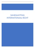 Volledige samenvatting Internationaal recht (cijfer 9)