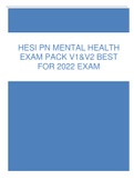 HESI PN Mental EXAM PACK