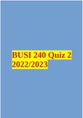 BUSI 240 Quiz 2 2022&sol;2023