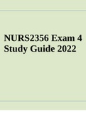 NURS2356 Exam 4 Study Guide 2022