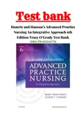 Hamric and Hanson’s Advanced Practice Nursing An Integrative Approach 6th Edition Tracy O’Grady Test Bank |ALL CHAPTERS 1-24 |COMPLETE GUIDE A+| ISBN:9780323447751