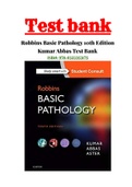 Robbins Basic Pathology 10th Edition Kymar Abbas Test Bank ALL 1- 24 CHAPTERS &vert;COMPLETE TEST BANK&vert; GUIDE A&plus;