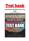 Neuroscience 6th Edition Purves Test Bank |34 Chapter | ISBN-13: 9781605356372| 100% Correct Answers 