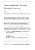 PA E&G: Samenvatting Political Economy in International Perspective