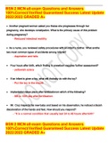 BSN 2 MCN-all-exam Questions and Answers 100&percnt;Correct&sol;Verified Guaranteed Success Latest Update 2022&sol;2023 GRADED A&plus;
