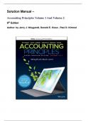 Solution Manual for  Accounting Principles &lpar; Volume 1 And Volume 2 &rpar;9th Canadian Edition  &comma;by Donald E&period; Kieso 