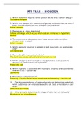 ATI TEAS &ndash; BIOLOGY 