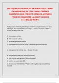 NR 565&sol;NR565 ADVANCED PHARMACOLOGY FINAL -CHAMBERLAIN ACTUAL EXAM COMPLETE QUESTIONS AND CORRECT DETAILED ANSWERS &lpar;VERIFIED ANSWERS&rpar; &vert;ALREADY GRADED A&plus;&vert;&vert;BRAND NEW&excl;&excl;&period;