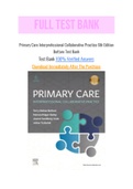 Primary Care Interprofessional Collaborative Practice 6th Edition Buttaro Test Bank with Question and Answers, From Chapter 1 to 228 and rationale