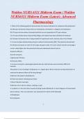 Walden NURS 6521 Midterm Exam