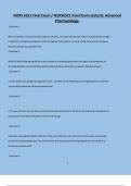 NURS 6521 Final Exam &sol; NURS6521 Final Exam &lpar;Latest&rpar;&colon; Advanced Pharmacology&period;