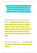 PENN FOSTER VETERINARY PHARMACOLOGY FINAL EXAM UPDATE WITH MULTIPLE  QUESTIONS AND ANSWERS