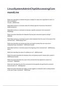 LinuxSystemAdminChpt2AccessingCommandLine questions and answers REVISED AND UPDATED FOR 2026&sol;2027 ACTUAL EXAM COMPLETE QUESTIONS AND CORRECT DETAILED ANSWERS &lpar;VERIFIED ANSWERS&rpar; &vert;ALREADY GRADED A&plus;&vert;&vert;BRAND NEW&excl;&excl;