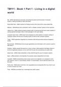 TM111 - Book 1 Part 1 - Living in a digital world questions and answers rated A&plus; 2025&sol;2026