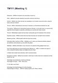 TM111 &lpar;Meeting 1&rpar; questions and answers rated A&plus; 2025&sol;2026