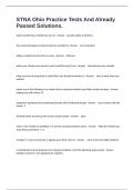 STNA Ohio Practice Tests And Already Passed Solutions&period;