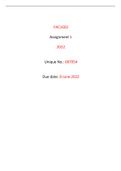 FAC1602 Assignment 5 Semester 2 2022