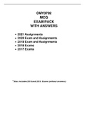 CMY3702 Crime Typologies: MCQ Exam Pack with answers