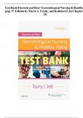 Test Bank For Ebersole and Hess' Gerontological Nursing & Healthy Aging&comma; Canadian Edition&comma; 3rd - 2023 All Chapters - 9780323778749