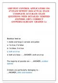 GHP PEST CONTROL APPLICATORS SM 47 EXAM NEWEST 2024 ACTUAL EXAM  COMPLETE ACCURATE EXAM  QUESTIONS WITH DETAILED VERIFIED  ANSWERS &lpar;100&percnt; CORRECT  ANSWERS&rpar;&sol;ALREADY GRADED A&plus;