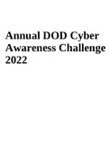 Annual DOD Cyber Awareness Challenge 2022/2023.