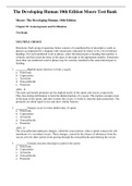 Complete Test Bank The Developing Human 10th Edition Moore   Questions & Answers with rationales &lpar;Chapter 1-17&rpar;
